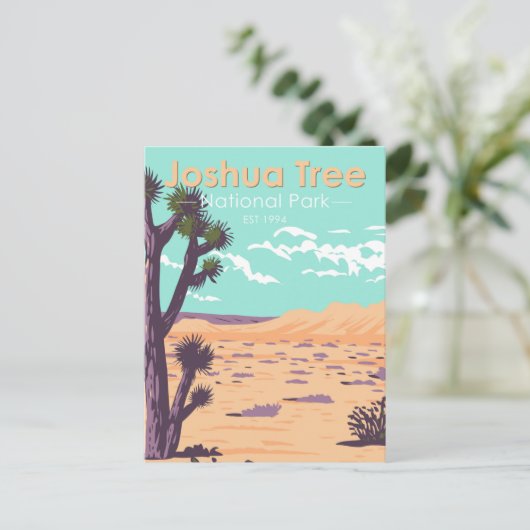 Joshua Tree National Park Tule Springs  Briefkaart (Staand voorkant)