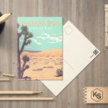 Joshua Tree National Park Tule Springs  Briefkaart<br><div class="desc">Vectorillustraties van Joshua Tree. Het park wordt genoemd voor de verdraaide,  gekruiste Joshua-bomen in de regio,  het park loopt dwars door de Colorado-cactus-woestijn en de Mojave woestijn.</div>