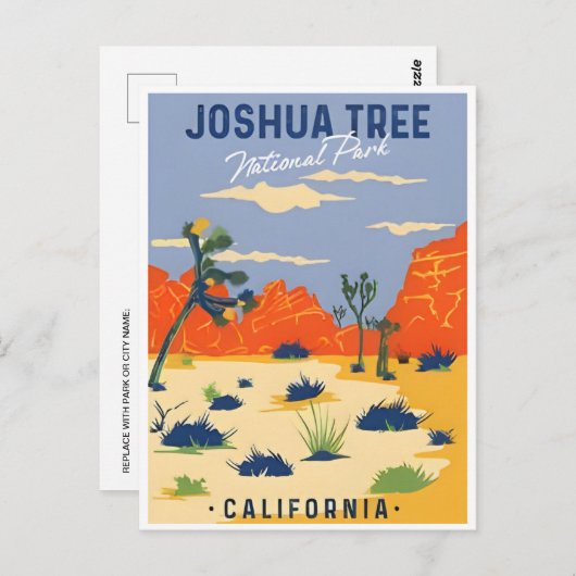Joshua Tree National Park Tule Springs Briefkaart (Voorkant / Achterkant)