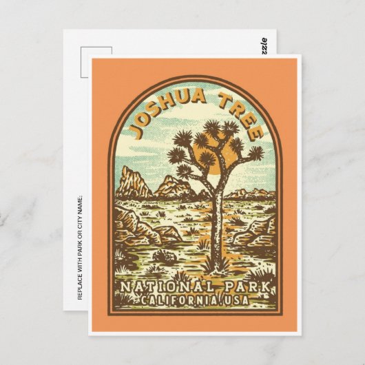 Joshua Tree National Park Tule Springs  Briefkaart (Voorkant / Achterkant)