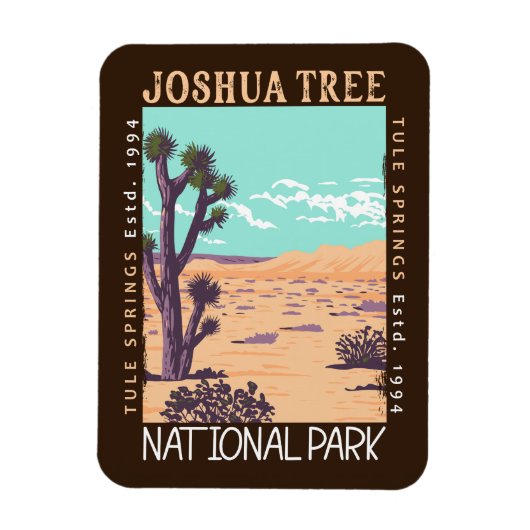 Joshua Tree National Park Tule Springs Distress Magneet (Verticaal)