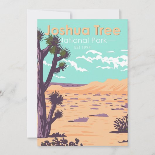 Joshua Tree National Park Tule Springs Feestdagenkaart (Voorkant)
