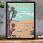 Joshua Tree National Park Tule Springs  Poster<br><div class="desc">Vectorillustraties van Joshua Tree. Het park wordt genoemd voor de verdraaide,  gekruiste Joshua-bomen in de regio,  het park loopt dwars door de Colorado-cactus-woestijn en de Mojave woestijn.</div>
