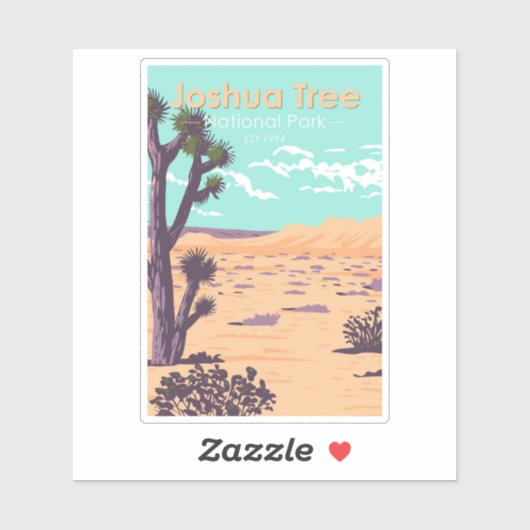 Joshua Tree National Park Tule Springs Sticker (Vel)
