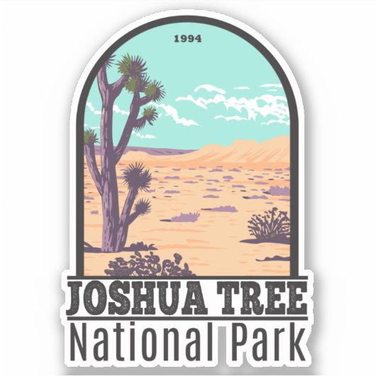 Joshua Tree National Park Tule Springs Sticker (Voorkant)