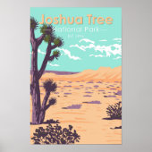 Joshua Tree National Park Tule Springs Vintage Poster (Voorkant)