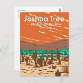 Joshua Tree National Park Turkey Flats Sand Dunes Briefkaart (Voorkant / Achterkant)