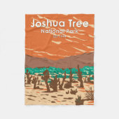 Joshua Tree National Park Turkey Flats Sand Dunes Fleece Deken (Voorkant)