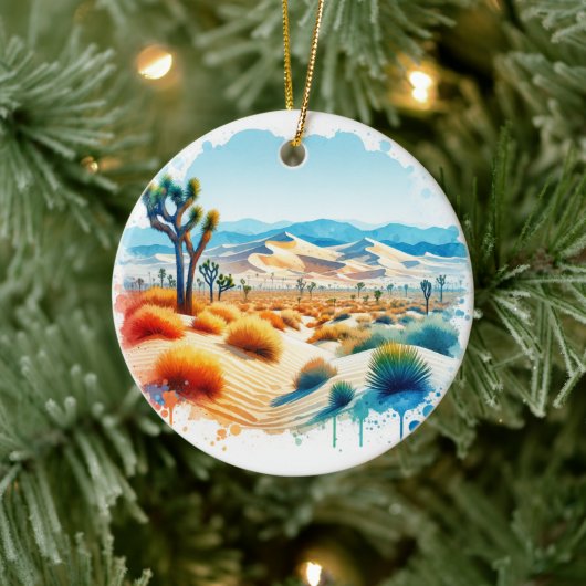 Joshua Tree National Park Turkey Flats Sand Dunes Keramisch Ornament (Boom)