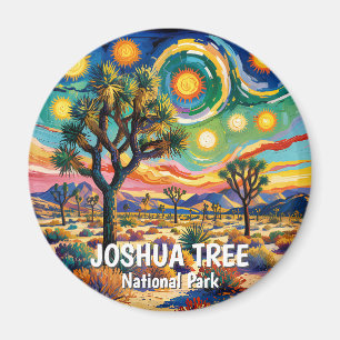 Joshua Tree National Park Van Gogh Kleurrijk Woest Magneet