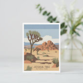 Joshua Tree National Park vintage Briefkaart (Staand voorkant)