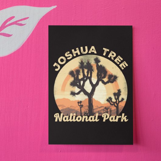 Joshua Tree National Park Vintage Reizen Woestijn Briefkaart