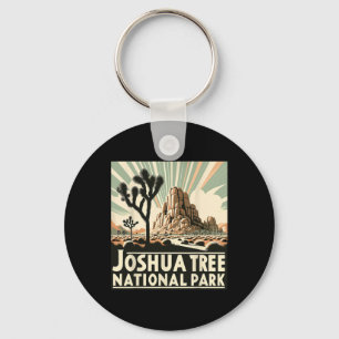 Joshua Tree National Park Vintage Wandelen Kampere Sleutelhanger