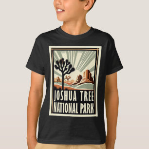 Joshua Tree National Park Vintage Wandelen Kampere T-shirt