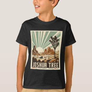 Joshua Tree National Park Vintage Wandelen Kampere T-shirt