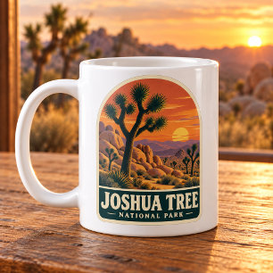 Joshua Tree National Park Vintage Zonsondergang Koffiemok