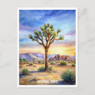 Joshua Tree National Park Waterverf schilderij Briefkaart