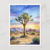 Joshua Tree National Park Waterverf schilderij Briefkaart (Voorkant)
