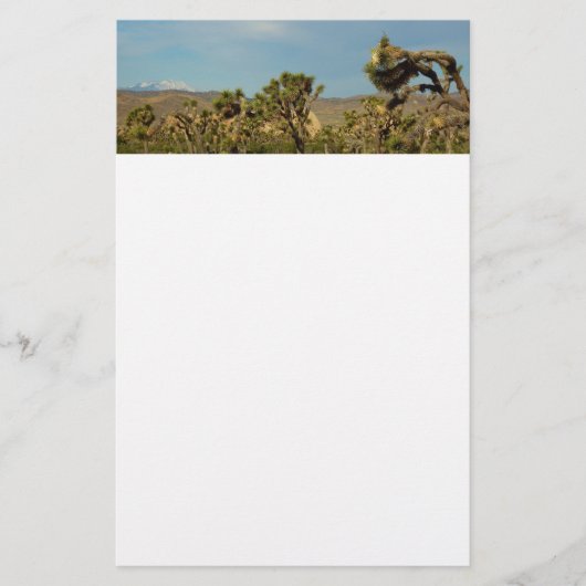 Joshua Tree National Park Woestijn Landschap Briefpapier (Voorkant)