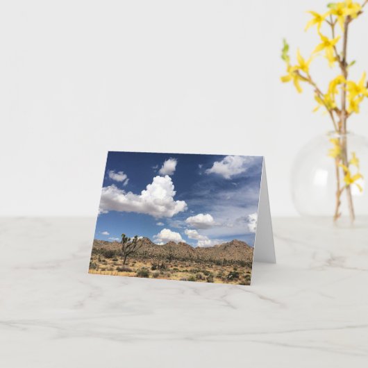 joshua tree note card kaart (Gele Bloem)