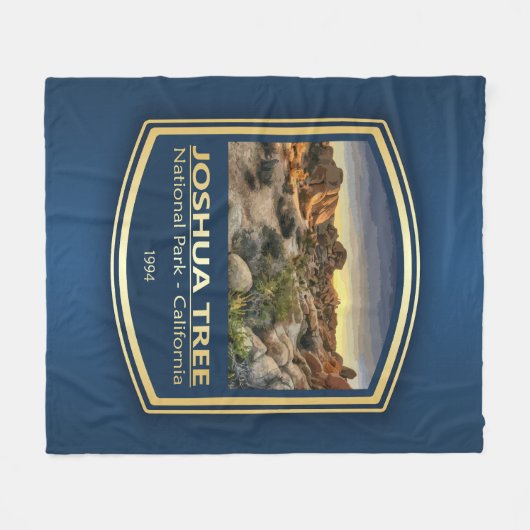 Joshua Tree NP (PF1) Fleece Deken (Voorkant (Horizontaal))
