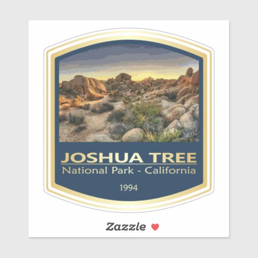 Joshua Tree NP (PF1) Sticker (Vel)