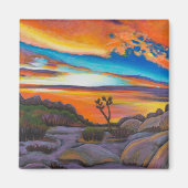 Joshua Tree op Sunset Magneet (Voorkant)