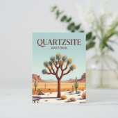 Joshua Tree Parkway bij Quartzsite Arizona Briefkaart (Staand voorkant)