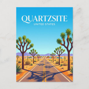 Joshua Tree Parkway nabij Quartzsite Arizona Briefkaart