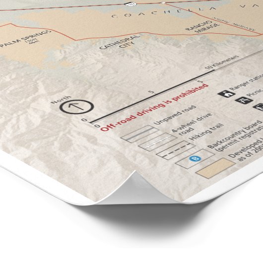 Joshua Tree-poster Poster (Hoek)