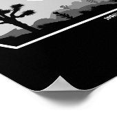 Joshua Tree Retro Boulder Donker Poster (Hoek)