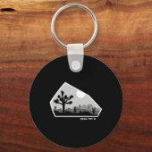 Joshua Tree Retro Boulder Donker Sleutelhanger (Voorkant)