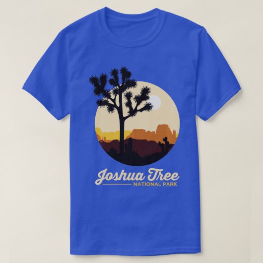 Joshua Tree Retro California Joshua Tree National T-shirt (Design voorkant)