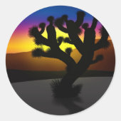 Joshua Tree Ronde Sticker (Voorkant)
