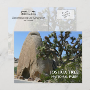 Joshua Tree, rotsformaties Joshua Tree NP Briefkaart