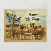 Joshua Tree Save the Date California National Park Aankondigingskaart (Voorkant)