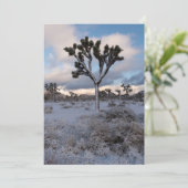 Joshua Tree Snowy Morning #2 Save The Date (Staand voorkant)