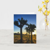 joshua tree sunset #1 notecard kaart (Gele Bloem)