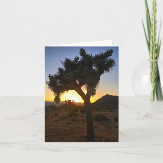 Joshua Tree Sunset #3 Notecard Kaart (Voorkant)