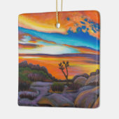 Joshua tree Sunset Keramisch Ornament (Links)