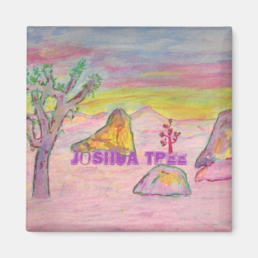 Joshua Tree Sunset Magneet (Voorkant)