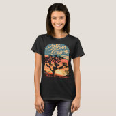 Joshua Tree Sunset Retro Classic National Park 80  T-shirt (Voorkant volledig)
