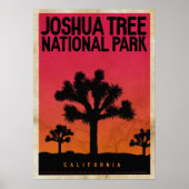  Joshua Tree Sunset Travel Poster (Voorkant)