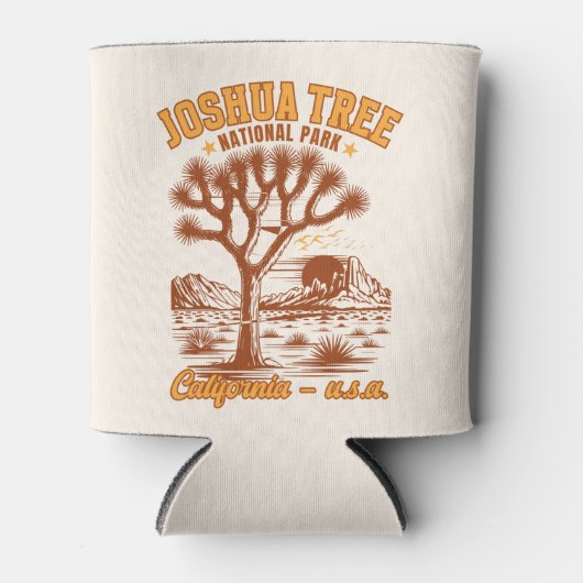 Joshua Tree Sunset Vintage Graphic Blikjeskoeler (Voorkant)