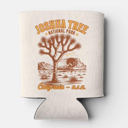 Joshua Tree Sunset Vintage Graphic Blikjeskoeler (Achterkant)