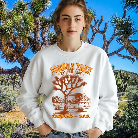 Joshua Tree Sunset Vintage Graphic Tee Trui