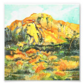 Joshua Tree Sunset - waterverf schilderij Foto Afdruk (Voorkant)