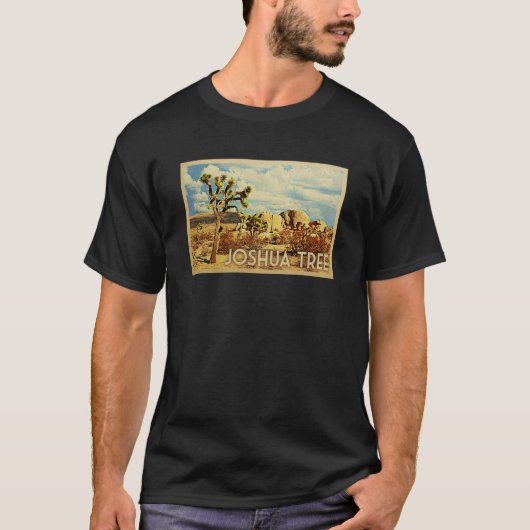 Joshua Tree T-shirt Vintage Travel Graphic T-shirt (Voorkant)
