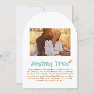 Joshua Tree-tabelnummer Kaart