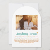 Joshua Tree-tabelnummer Kaart (Voorkant)